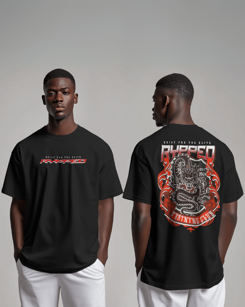 FURY-TERRY OVERSIZED TSHIRT(BLACK)