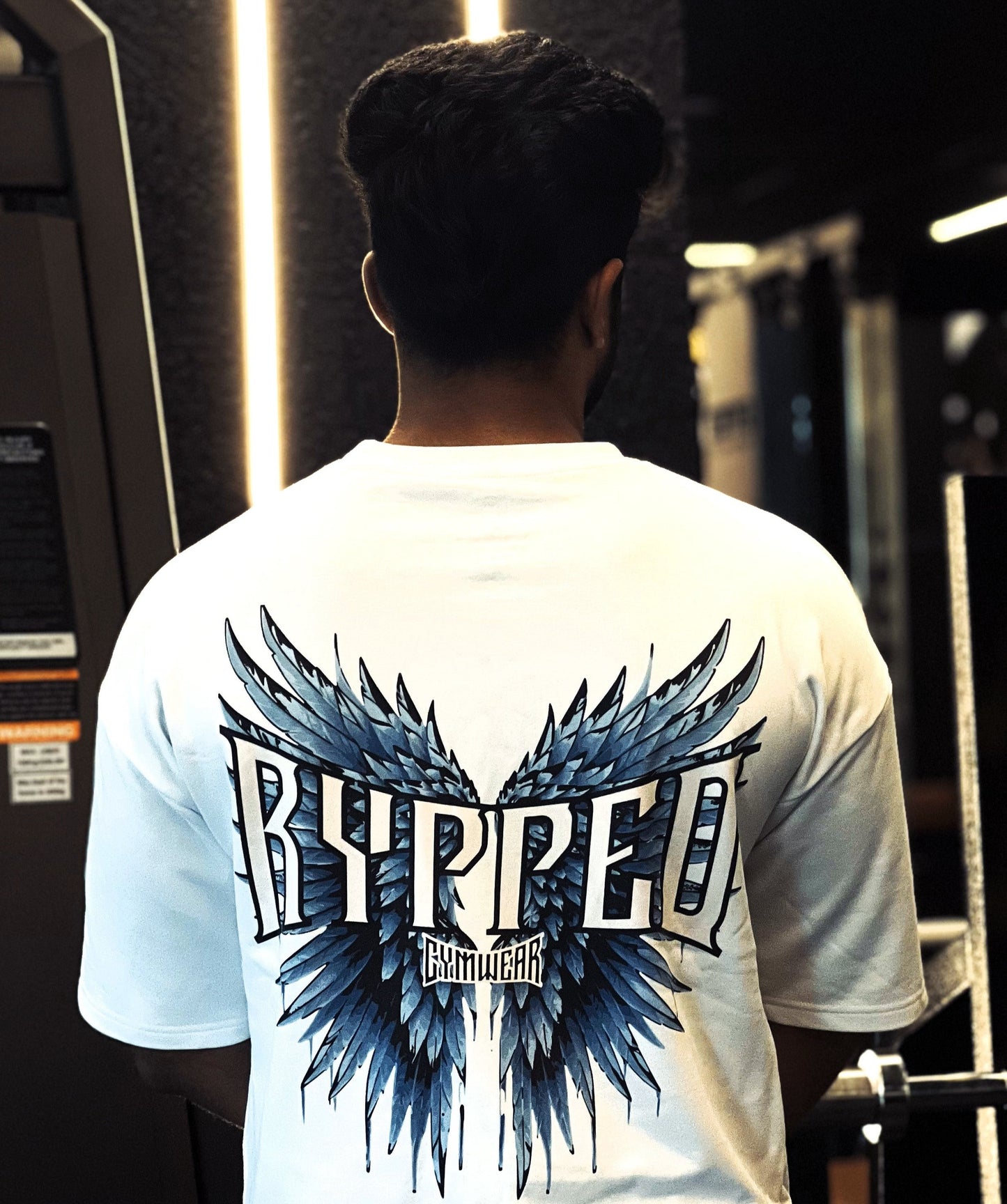 THE WINGS OF THE BRAVE-TERRY OVERSIZED TSHIRT(WHITE)