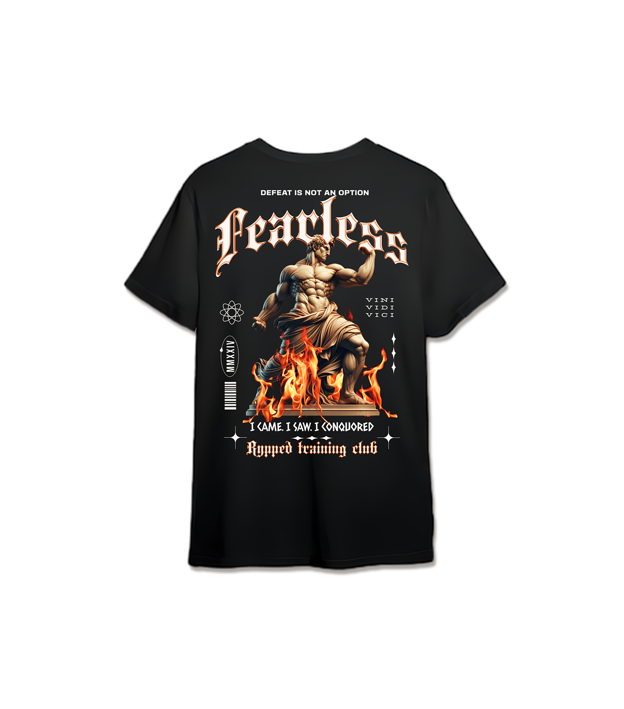 FEARLESS- MUSCLEFIT TSHIRT (BLACK)