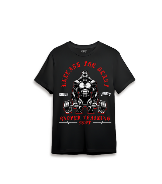THE BEAST- MUSCLEFIT TSHIRT (BLACK)