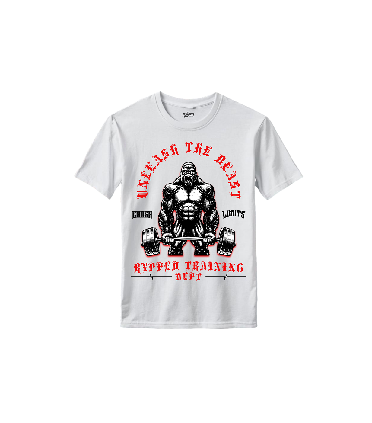 THE BEAST-MUSCLEFIT TSHIRT(WHITE)
