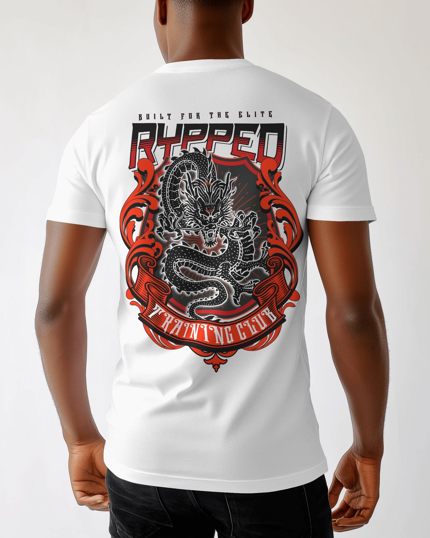 FURY-MUSCLEFIT TSHIRT(WHITE)