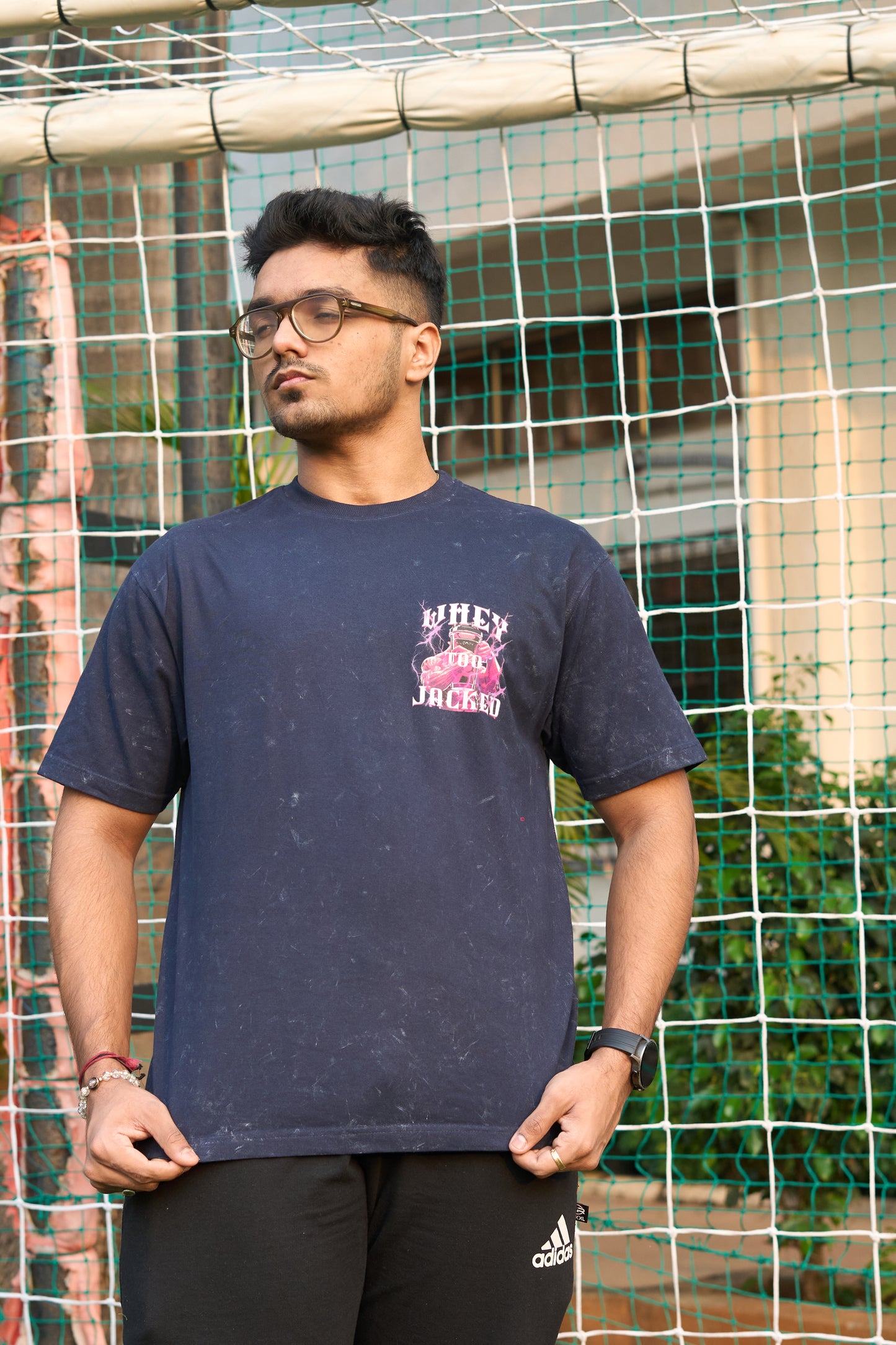 WHEY TOO JACKED ACID WASH TSHIRT