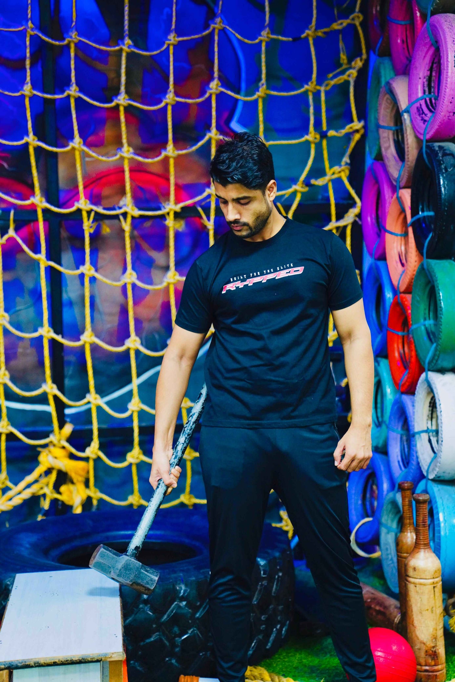 FURY- MUSCLEFIT TSHIRT(BLACK)