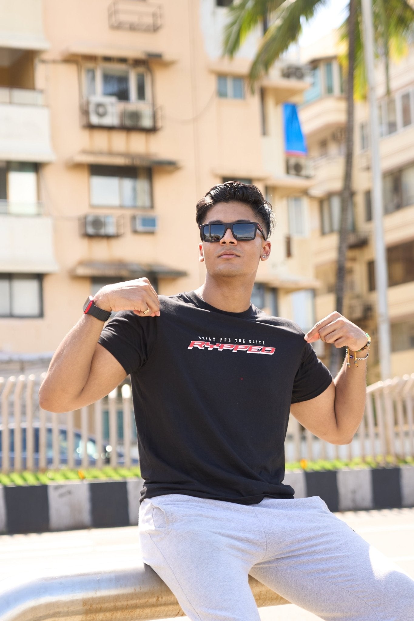 FURY- MUSCLEFIT TSHIRT(BLACK)