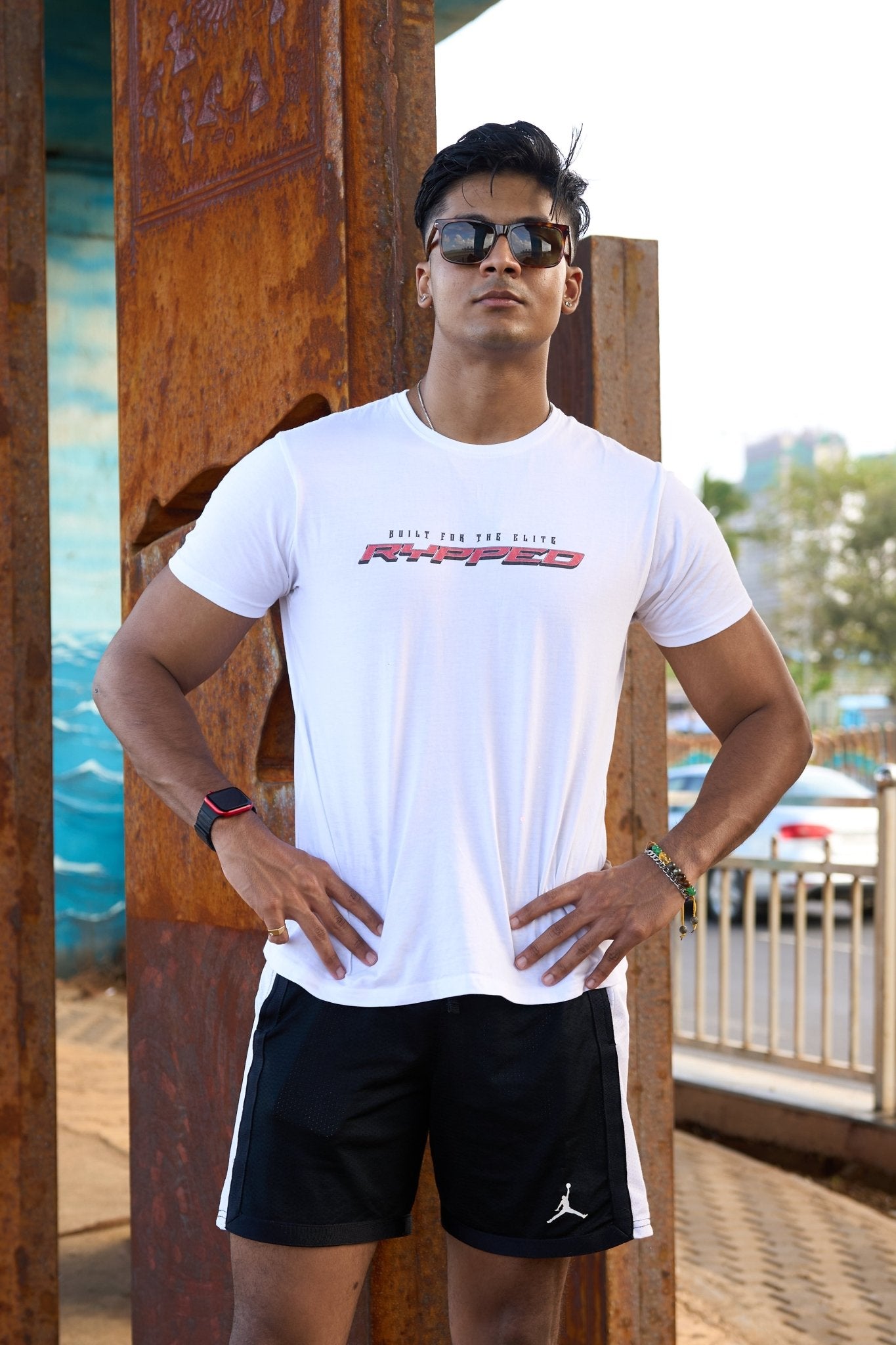 FURY-MUSCLEFIT TSHIRT(WHITE)