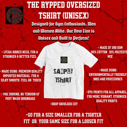 THE BEAST- TERRY OVERSIZED TSHIRT(BLACK)