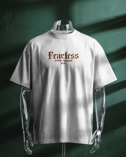 FEARLESS- TERRY OVERSIZED TSHIRT(WHITE)