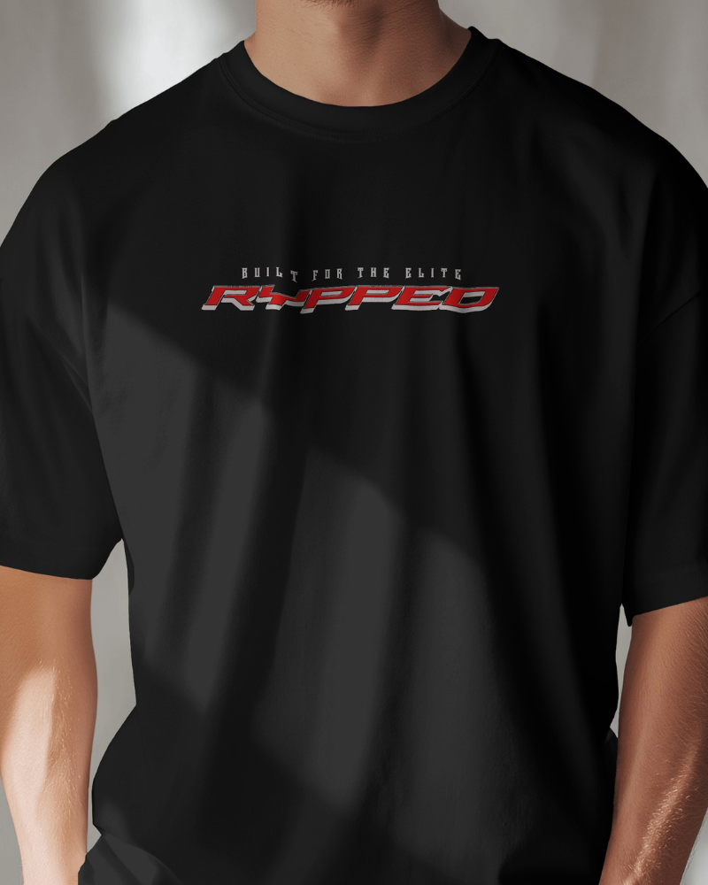 FURY-TERRY OVERSIZED TSHIRT(BLACK)