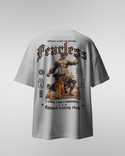 FEARLESS- TERRY OVERSIZED TSHIRT(WHITE)