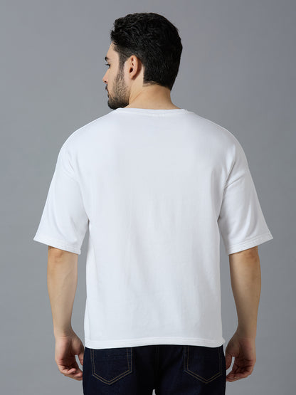 THE BEAST- TERRY OVERSIZED TSHIRT(WHITE)