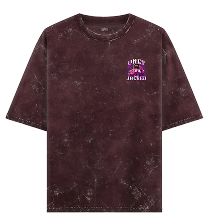 WHEY TOO JACKED ACID WASH TSHIRT