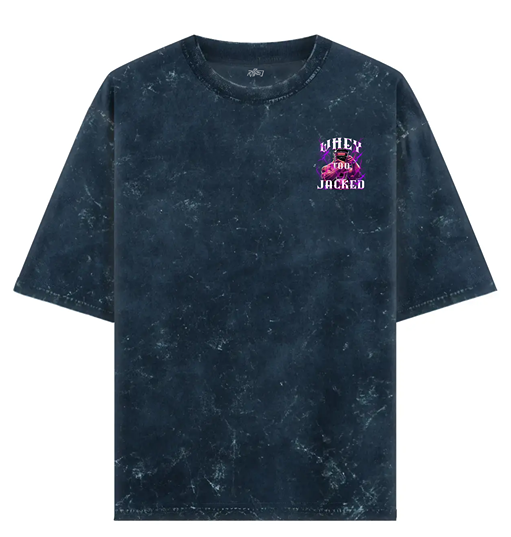 WHEY TOO JACKED ACID WASH TSHIRT