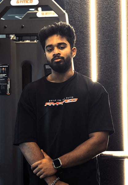 FURY-TERRY OVERSIZED TSHIRT(BLACK)