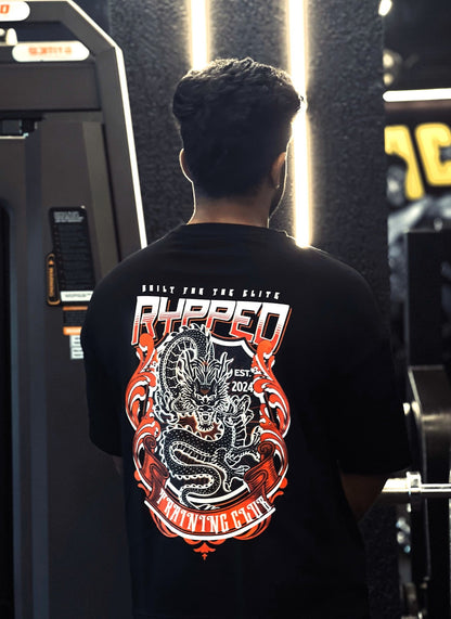 FURY-TERRY OVERSIZED TSHIRT(BLACK)