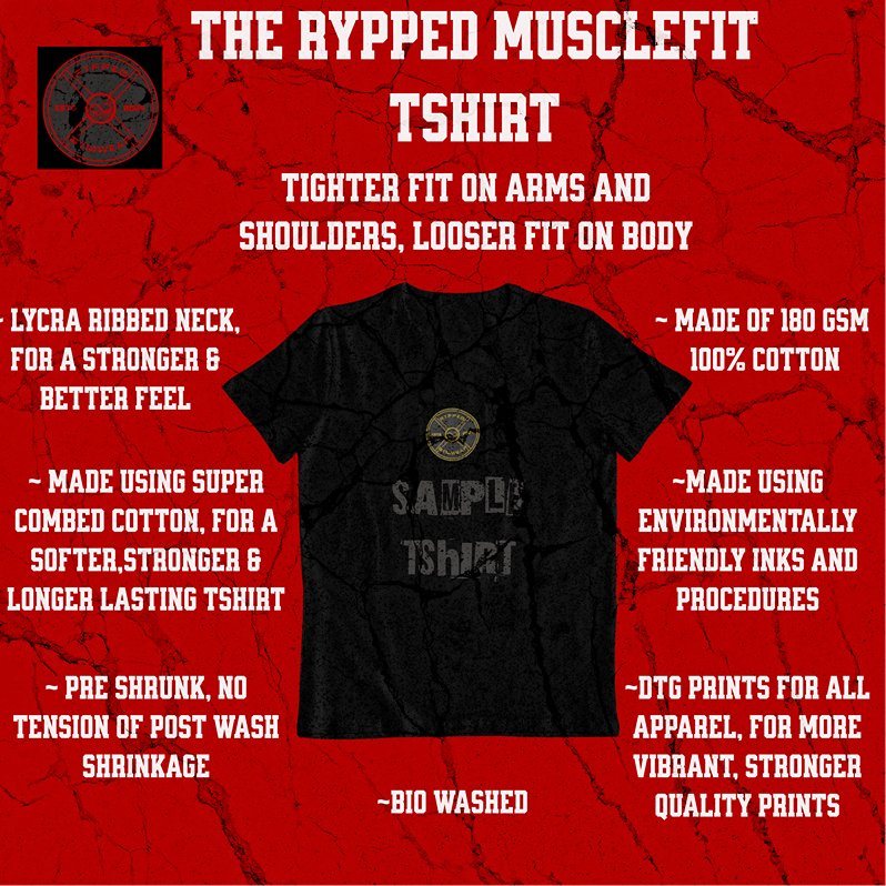 THE BEAST- MUSCLEFIT TSHIRT (BLACK)