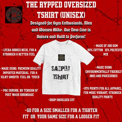 THE BEAST- TERRY OVERSIZED TSHIRT(WHITE)